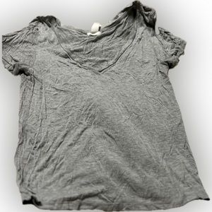 Deep V Neck Women’s H&M Grey Tee